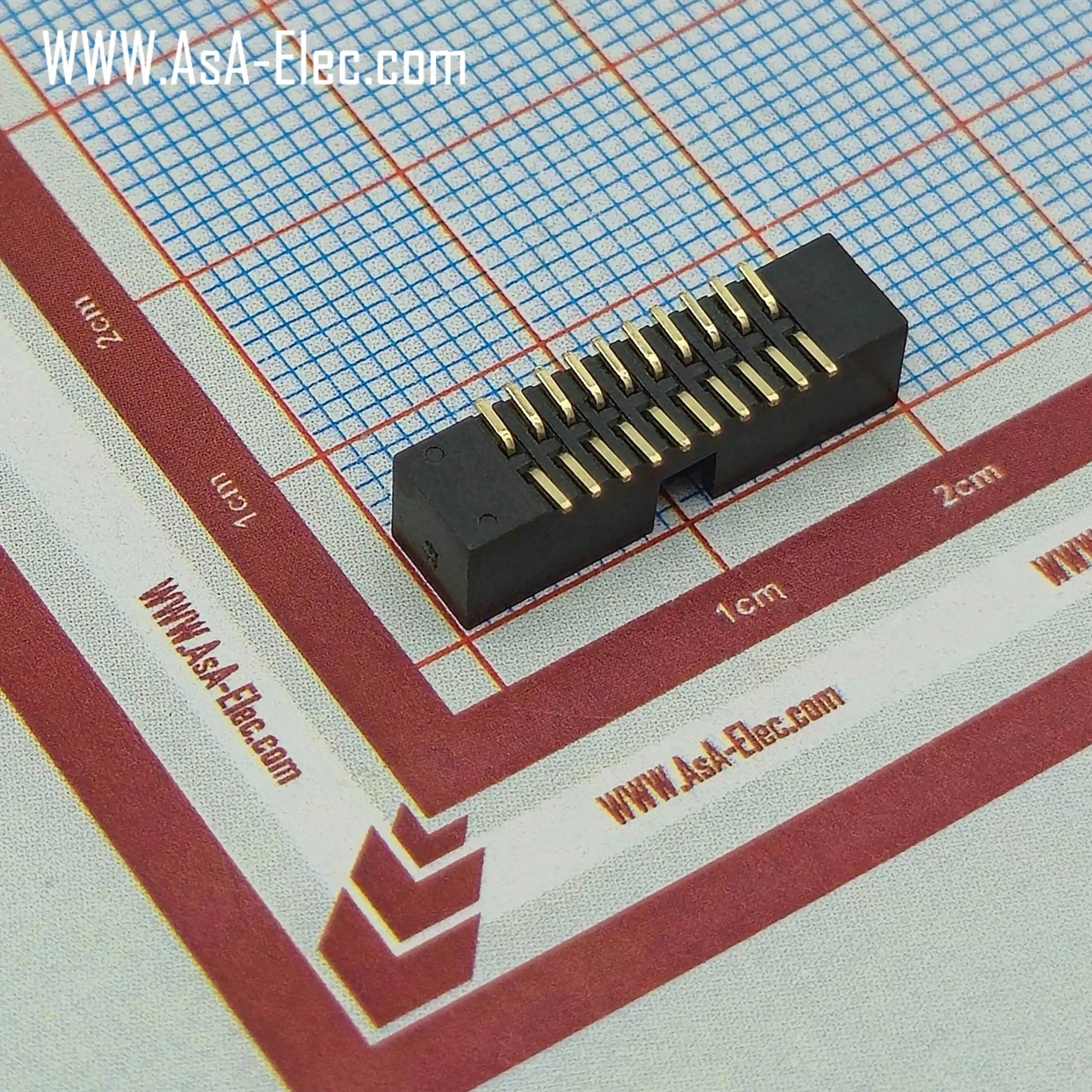 کانکتور باکس هدر 1.27 میلیمتر 20 پین نر BOX SMT
